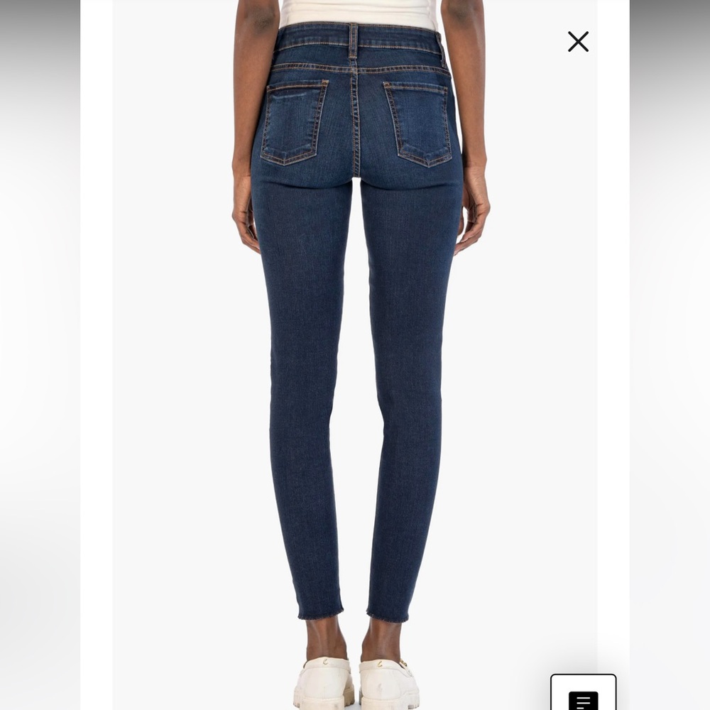 NWT! Kut From The Kloth high-rise fab ab Donna Ankle Skinny. Petite size 8 - Picture 2 of 10
